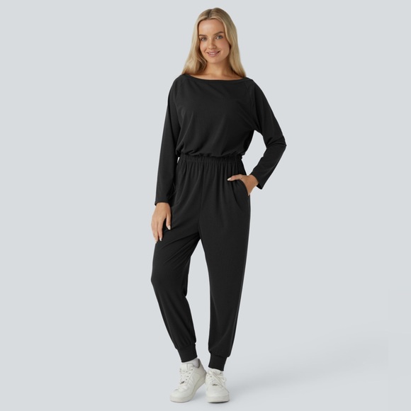 NWT Halara Women's Black Jumpsuit - Picture 1 of 8